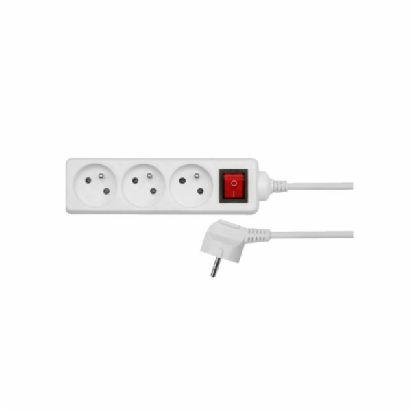 AWTools prodlužovací kabel 5 zásuvek 3 m bílá (AW24646)