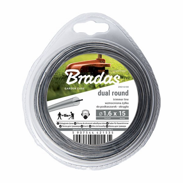 Bradas RIPPER DUÁLNÍ ČÁRA ŘEZÁNÍ 2,0*15m/KRUHÁ/MODRÁ.