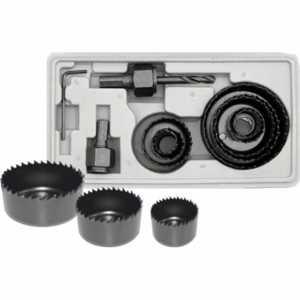 AWTools Děrovky na dřevo 18-63mm 11ks. (AW40508)