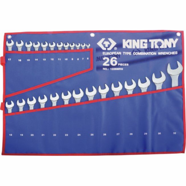 King Tony sada kombinovaných klíčů 6-32mm 26 kusů (1226MRN)