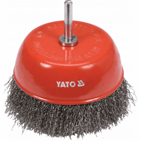 Přední kartáč Yato se stopkou INOX 100 mm (YT-47511)