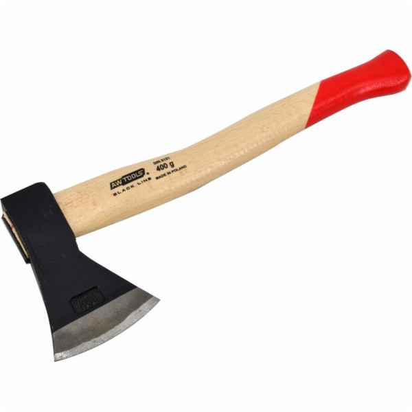 AWTools Tesařská sekera 0,4 kg dřevěná násada Black Line ...