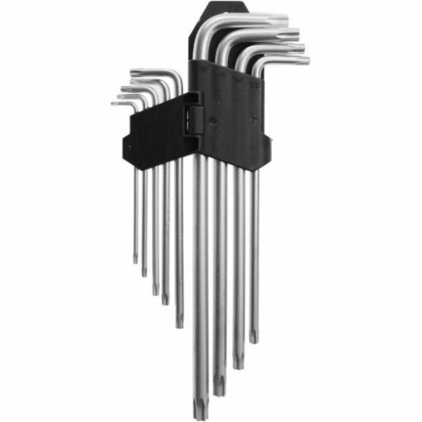 AWTools Sada torxových klíčů ve tvaru L T10-T50 9 ks. (AW...