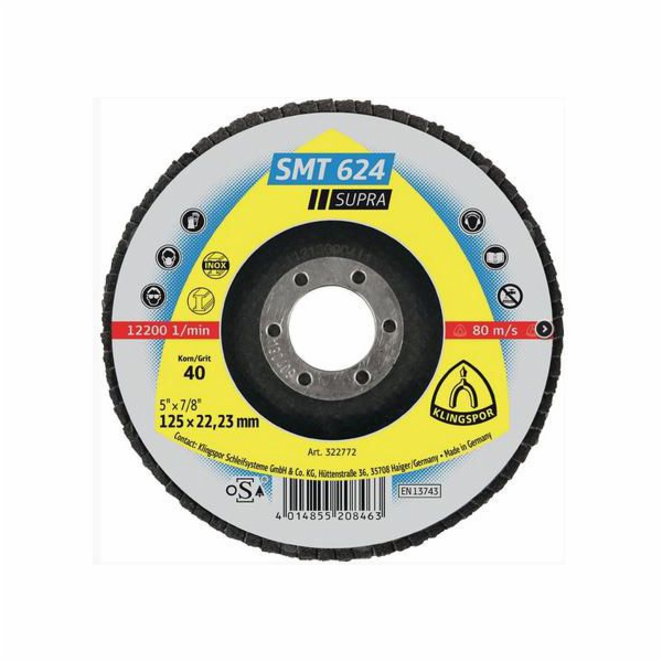 Klingspor Konvexní lamelové kolečko P80 125mm 12 ks. (328...