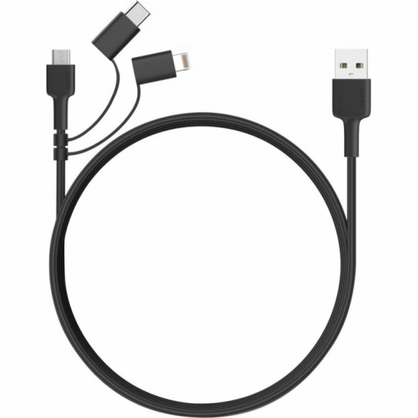 Aukey USB-A kabel USB – 1,2 m černý (CB-BAL5)