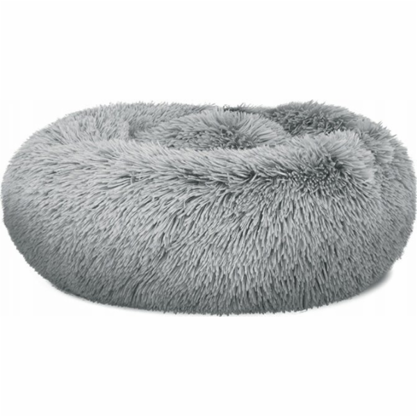 Leobert Plyšová postel S 40cm - světle šedá
