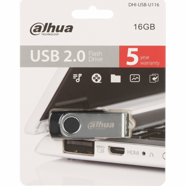 Pendrive Dahua Technology Pendrive 16GB DAHUA USB-U116-20...