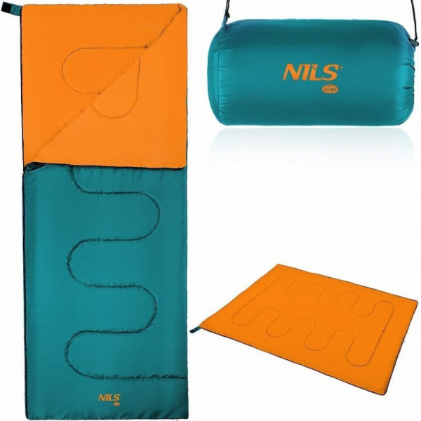 Nils Extreme NC2002 ZELENÝ A ORANŽOVÝ SPACÍ pytel NILS CAMP