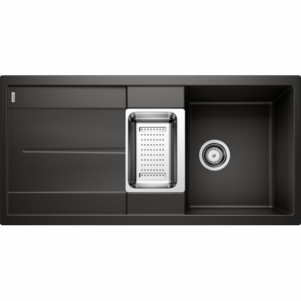 Blanco Metra 6 S Silgranit PuraDur Černý dřez, oboustranný