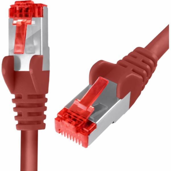 Spacetronik RJ45 CAT 6 S/FTP kabel AWG27 LSZH červený 15m
