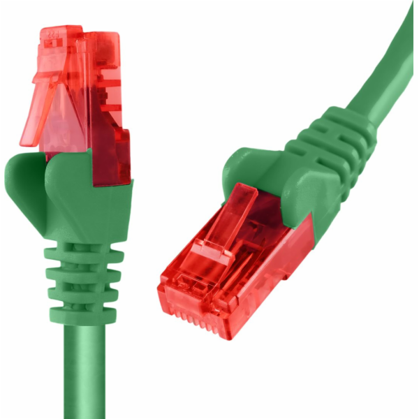 Spacetronik RJ45 CAT 6 U/UTP AWG24 kabel zelený 30m