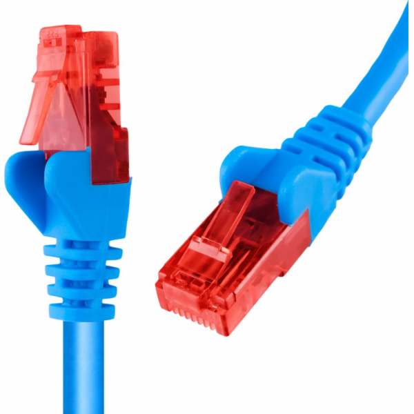 Spacetronik RJ45 CAT 6 U/UTP AWG24 kabel modrý 5m