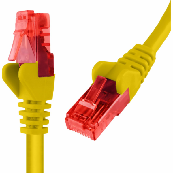 Spacetronik RJ45 CAT 6 U/UTP AWG24 kabel žlutý 5m