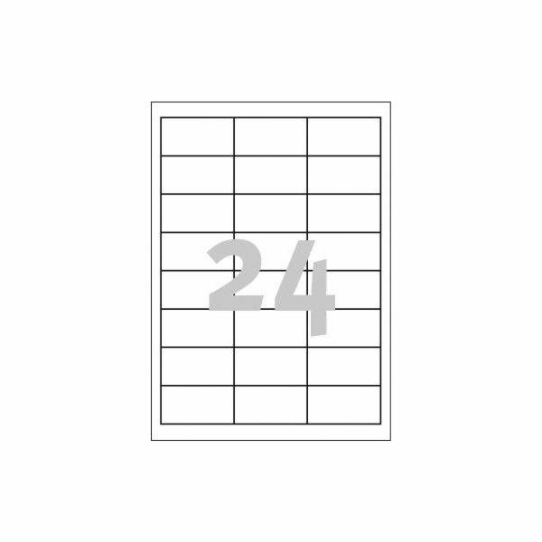 Avery Zweckform ETYK.ZF 3658 64,6X33,8 MAR.G/D 2400 LABEL...