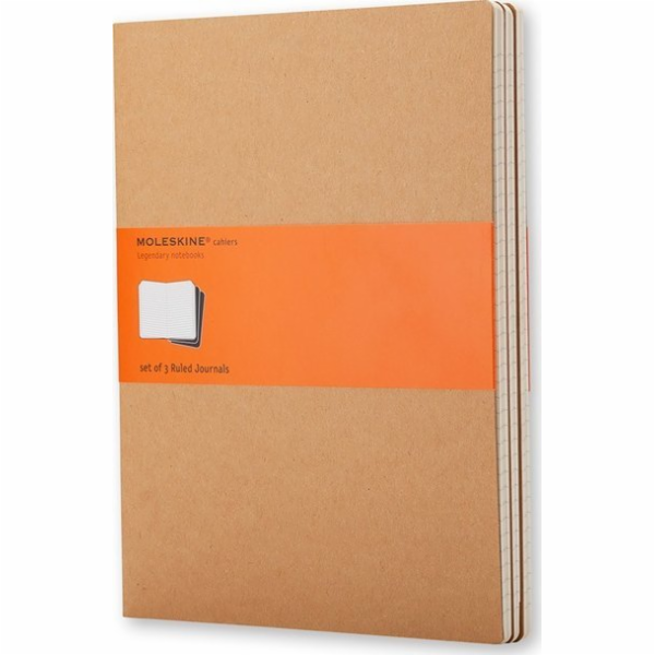 Moleskine Sada 3 MOLESKINE Cahier Journal XL (19x51cm), l...
