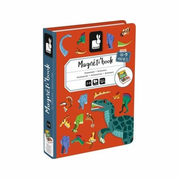 Magnetické puzzle Janod Dinosauři Magnetibook, Janod