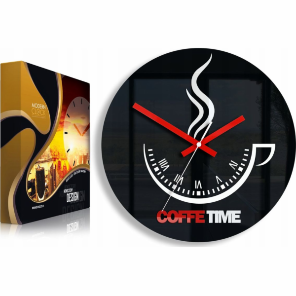 ModernClock Nástěnné hodiny Coffee Time ver.II Ultra Silent