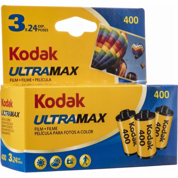 Kodak 3x Film Film Color Negative Kodak 135 Ultramax 24