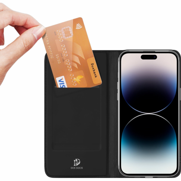 Kryt Dux Ducis pro iPhone 15 Pro s flipem a peněženkou Du...