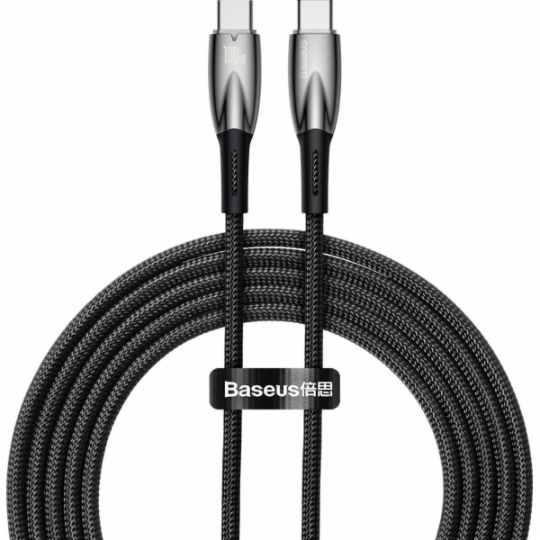 Baseus USB-C - USB-C USB kabel 2 m černý (CADH000801)