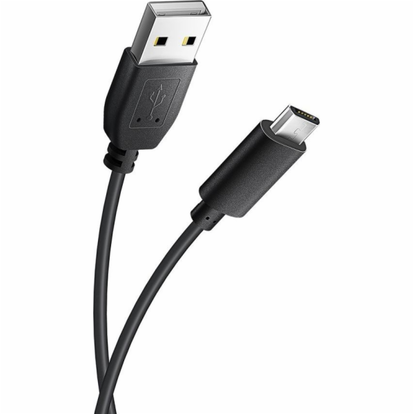 Partner Tele.com USB-A - microUSB USB kabel 1,2 m Černý