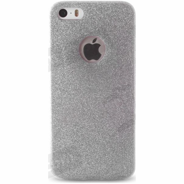 Třpytivé pouzdro na iPhone 7, stříbrné