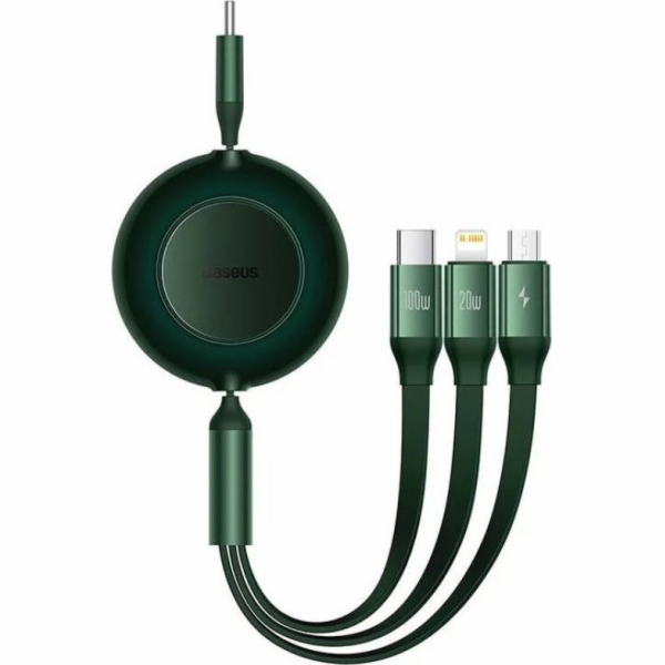 Baseus USB-A - USB-C + micro-B + Lightning USB kabel 1 m ...