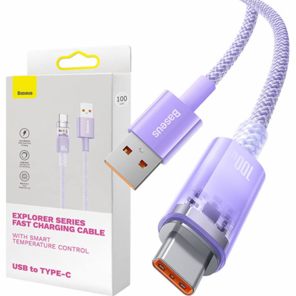 Baseus USB-A - USB-C USB kabel 1 m fialový (CATS010405)