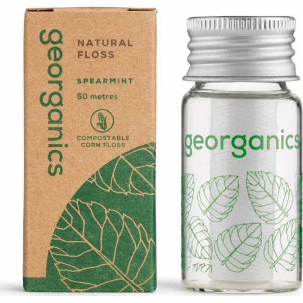Georganics Spearmint přírodní dentální nit 50m