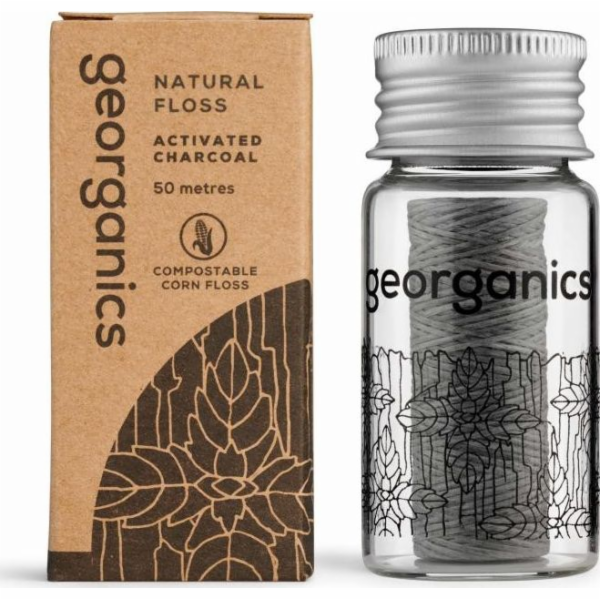 Georganics Přírodní uhlíková zubní nit 50m