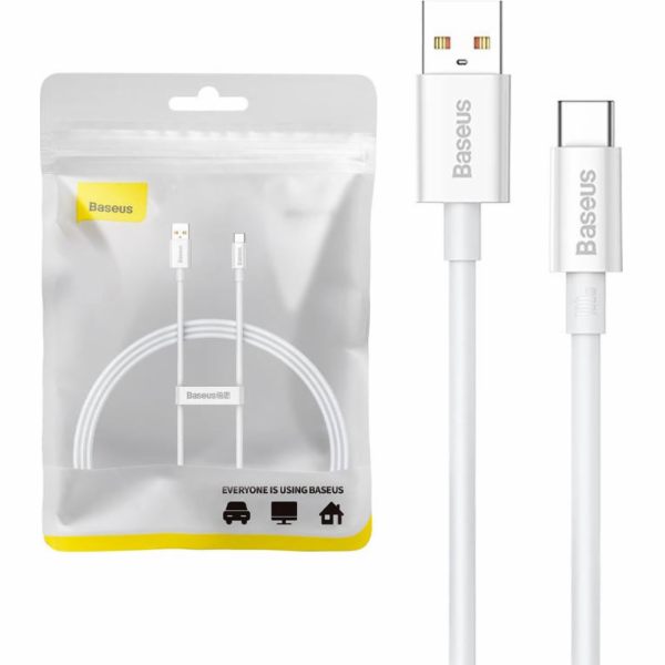 Baseus USB-A - USB-C USB kabel 1 m Bílý (P10320102214-01)