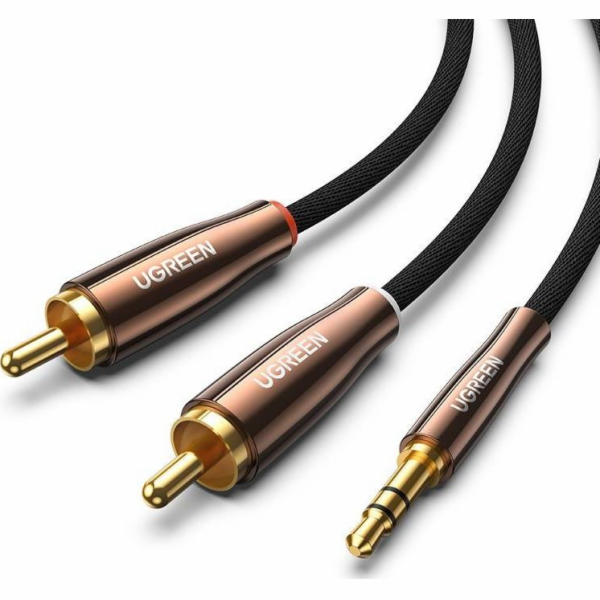 Ugreen Jack 3,5 mm - RCA (Cinch) kabel x 2 1m černý (80845)