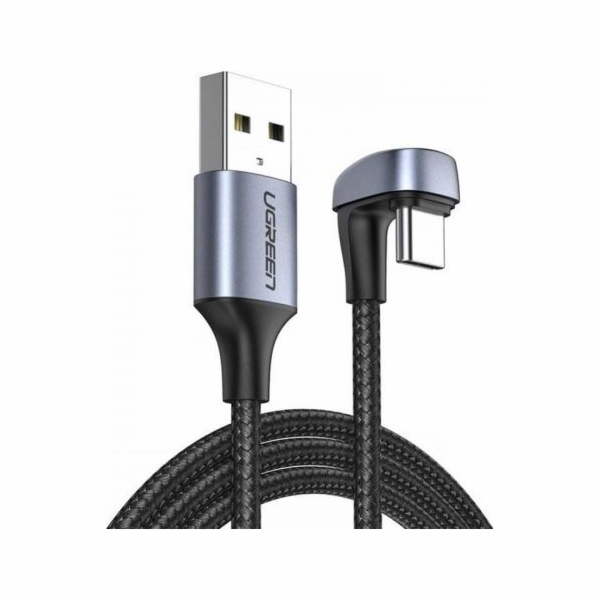 Uzelený USB-A - USB-C kabel USB 1 m šedý (70313)