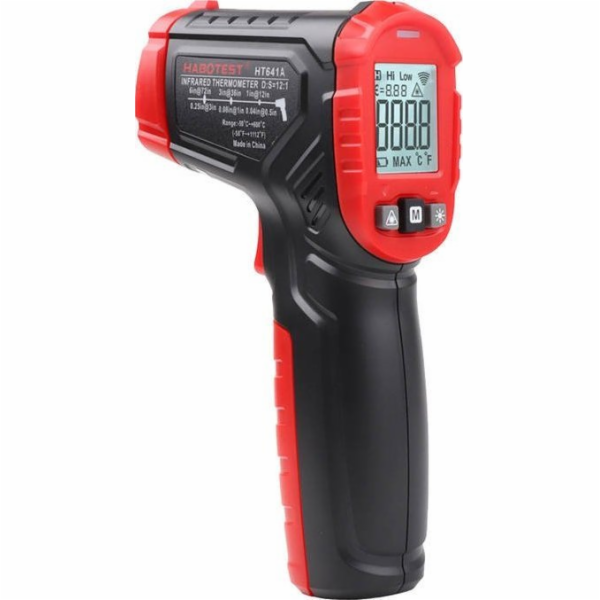 Digitální laserový pyrometr Habotest HT641A, měřič vlhkosti