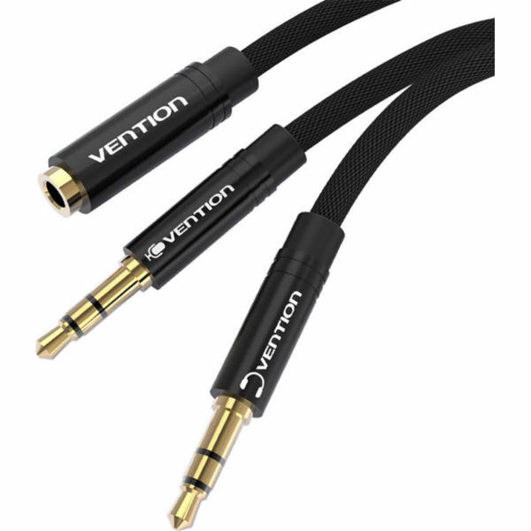 Vention kabel 3,5 mm mini jack kabel (samice) na 2x 3,5 m...