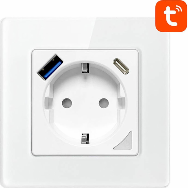 Avatto Smart WiFi nástěnná zásuvka Avatto N-WOT10-USB-W U...