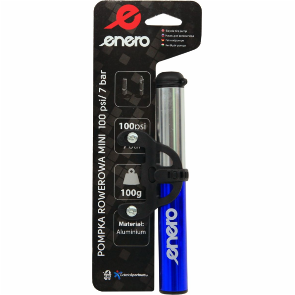 Enero Enero hliníková pumpa na kolo 22x191mm modrá 1033136