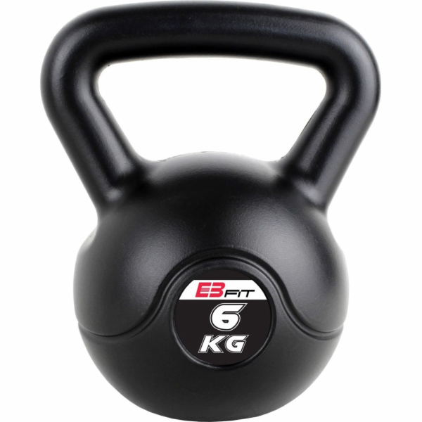 Kettlebell Eb Fit bitumenový 6 kg