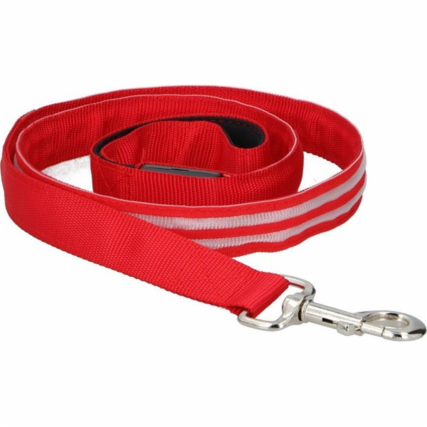 Šňůrka s LED páskem, délka 120 cm, červená