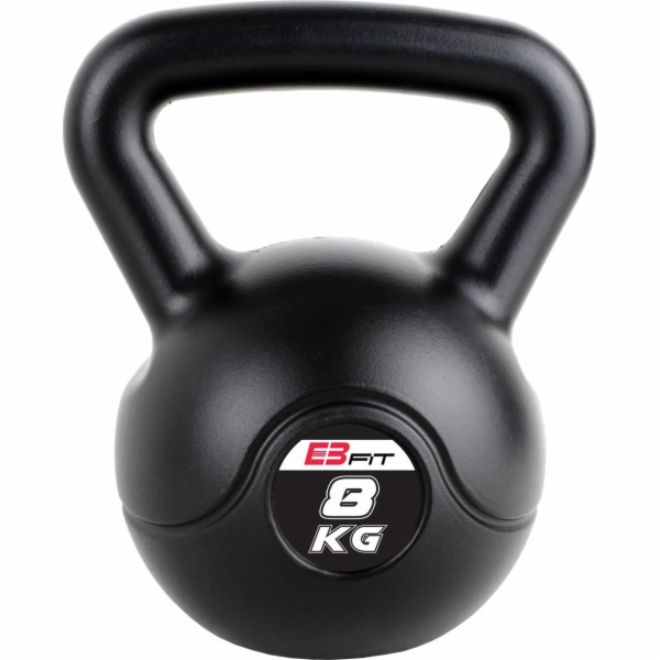 Kettlebell Eb Fit bitumenový 8 kg