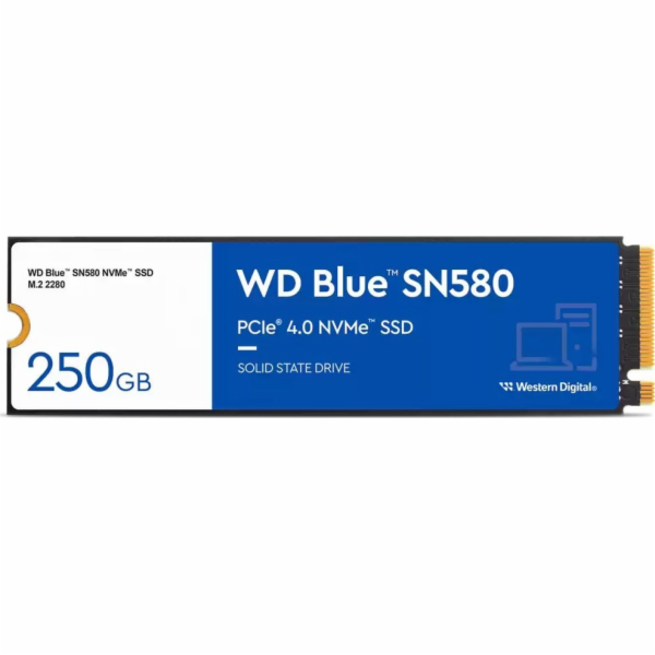 WD SN580 250 GB M.2 2280 PCI-E x4 Gen4 NVMe SSD (WDS250G3...