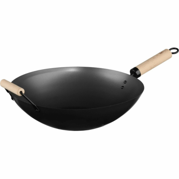 Pánev Wok 35 cm se 2 dřevěnými držadly