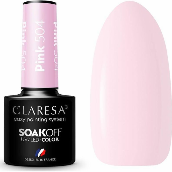 Claresa Claresa Soak Off UV/LED Růžový hybridní lak 504 5g