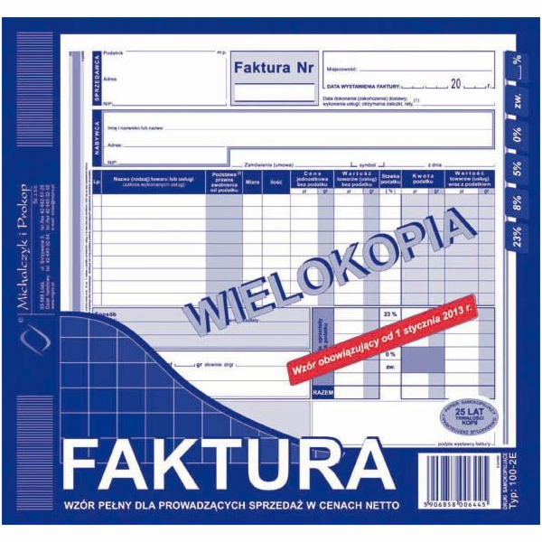 Herlitz ČISTÁ FAKTURA 2/3 A4 (PLNÁ) (O+1K) MICHALCZYK I P...