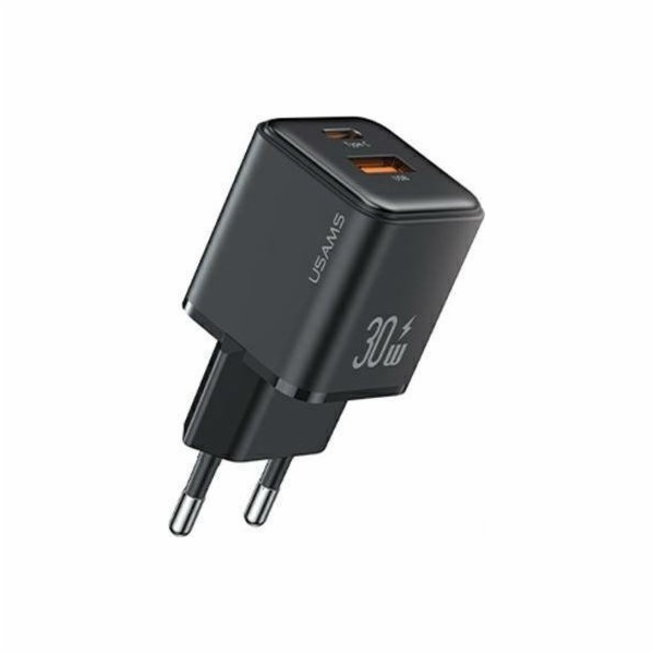 Usams nabíječka USB-C+ USB-A PD 3.0 30W Rychlá nástěnná n...