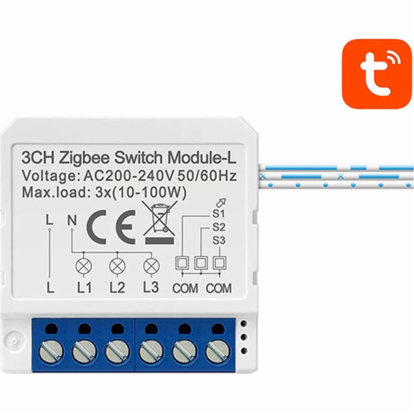 Avatto Smart ZigBee Switch Avatto LZWSM16-W3 bez neutrálu...