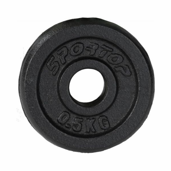 Sportop litinová zátěž 0,5 kg průměr 26