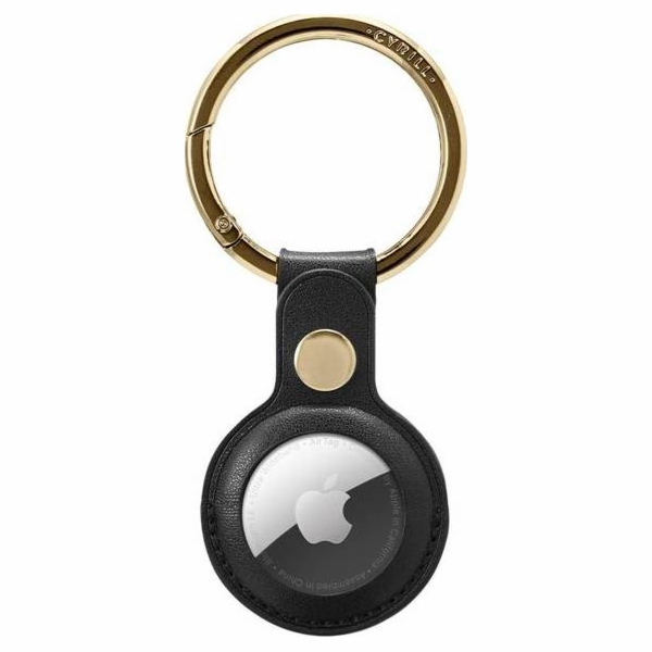 Pouzdro Spigen Cyrill Basic Leather Apple AirTag Black Case