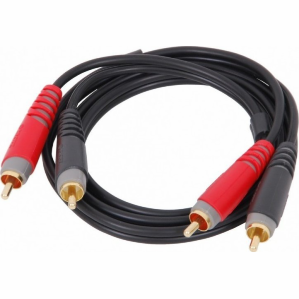 Klotz RCA (Cinch) x2 - RCA (Cinch) x2 kabel 1m černý