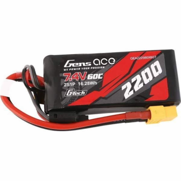 Gens Ace GensAce G-Tech LiPo baterie 2200mAh 7,4V 60C 2S1...